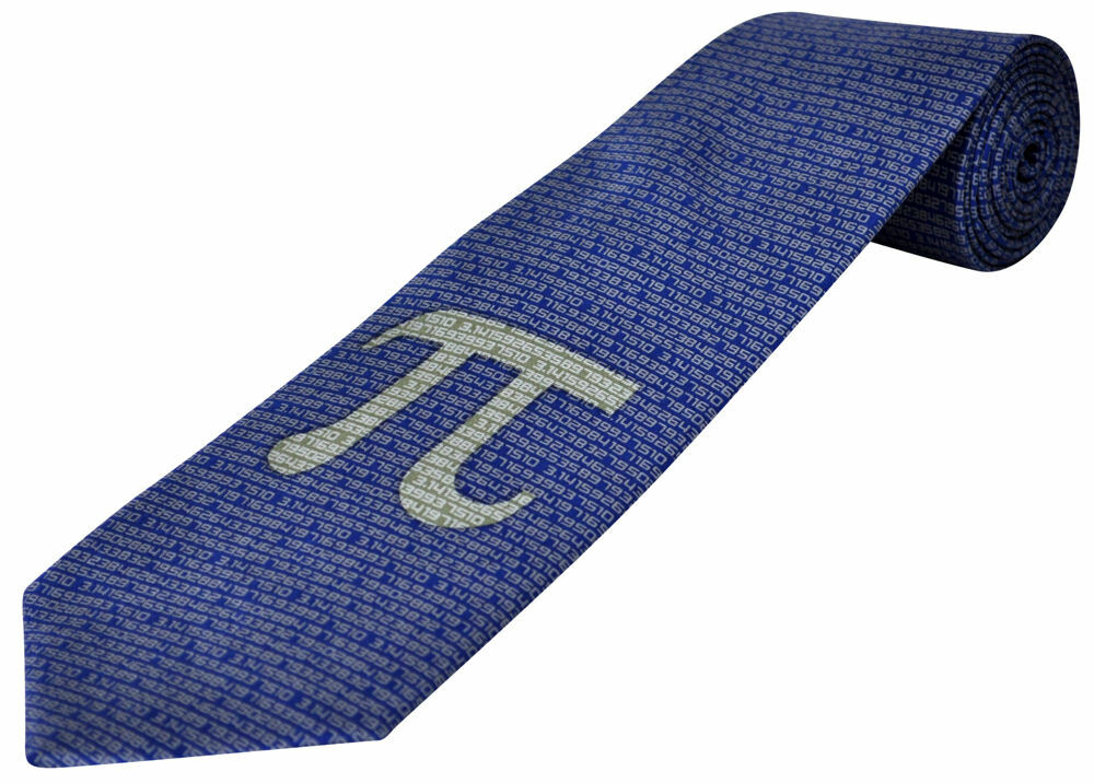THE TIE STUDIO - PI Science Symbol and Element codes, Men's Novelty Tie