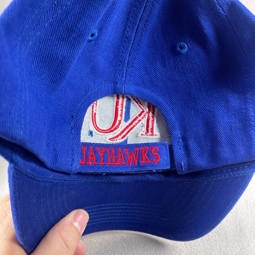 Cappello Kansas Jayhawks uomo taglia unica blu berretto strapback accattivante NCAA Collegiate - Foto 10 di 11