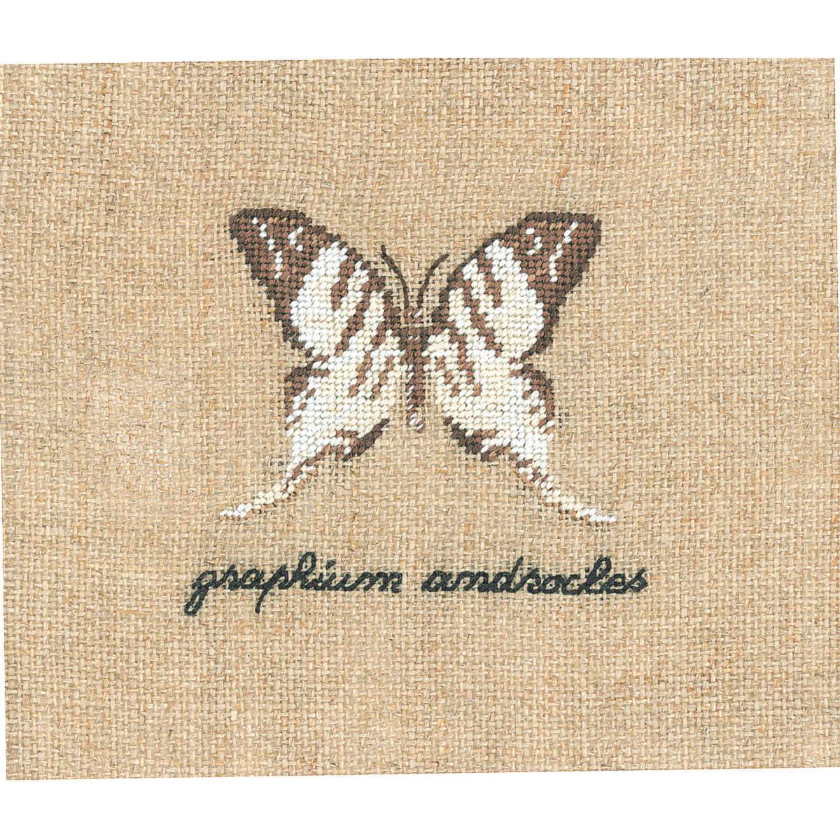 Le Bonheur des Dames counted petit point kit ""White Butterfly Miniature"", 5x5,5c