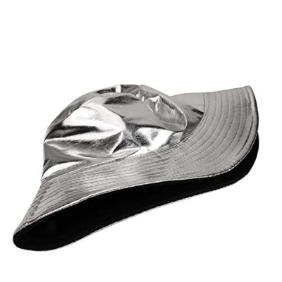 Reversible PU Leather Bucket Hat Fishing Cap Adjustable Unisex Cute Bucket Hat Beach Fisherman Hats for Women, Reversible  main image 3