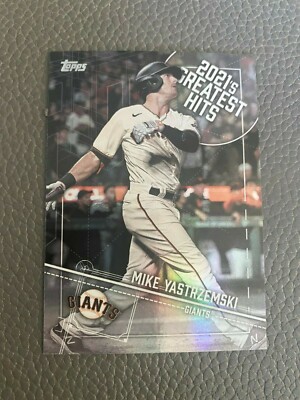 2022 Topps 2021,s Greatest Hits Card of Mike Yastrzemski - Giants