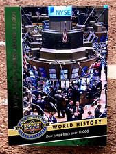 Dow Jones 2009 Upper Deck 20th Anniversary Closes Above 11,000 #2241