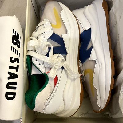 Size 9 - New Balance STAUD x 57/40 White Blue Quartz for  display picture 1