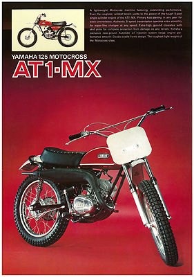 YAMAHA Brochure RT1 RT1-MX DT1 DT1-MX AT1 AT1-MX MX 1971 Sales