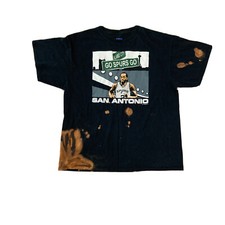 Kawhi Leonard Spurs T-Shirt Go Spurs Go San Antonio Alamo City Mens Xl Black