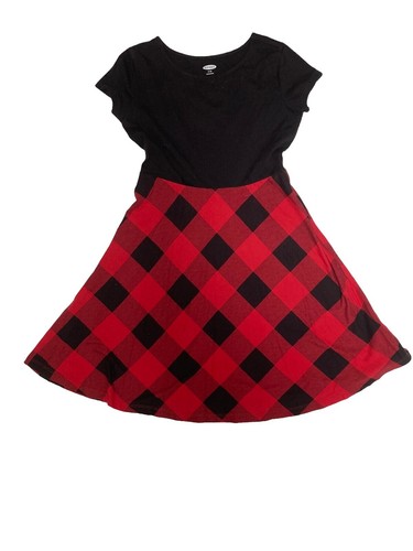 Old Navy Girls Holiday Dress Size 5T Gray/ White Short Sleeve | eBay