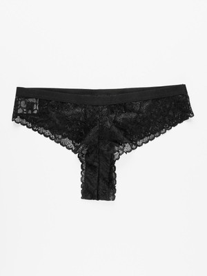 Infiore JOY 3102 Brasiliana In Pizzo Elasticizzato (2 Pezzi) - Intimo Donna - Colore Nero, Taglia 3 - 4