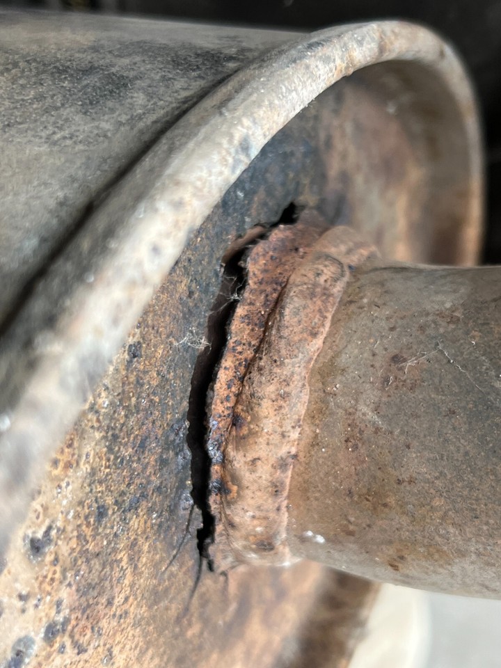 19831985 Porsche 944 2.5L Bischoff Muffler Exhaust Pipe Assembly OEM