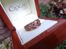 Clogau Welsh Gold Ring Diamond 9ct Cariad Am Byth size P "Beloved Forever"