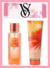 NEW Victoria s Secret PURE SEDUCTION SOL Perfume Mist Lotion 2 Piece Set RARE