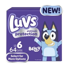 Luvs Platinum Protection Disposable Baby Diapers, Size NewBorn-6, 20-116 Count