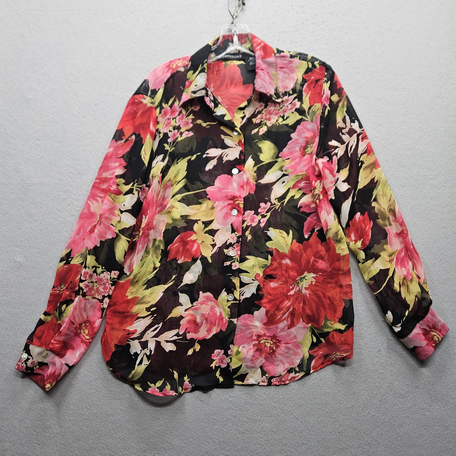Impression Women's Medium Multicolored Floral Des… - image 1