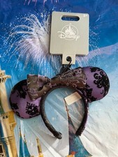 2026 Disney Parks Minnie Diadema Orejas Mansión Embrujada Bolso Dije Llavero Nuevo
