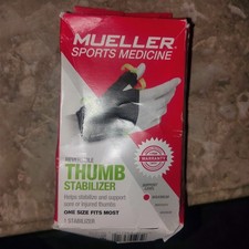 Mueller Reversible Thumb Stabilizer Black Maximum Support One Size Fits Most