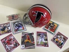 Atlanta Falcons signed Mini Helmet/card lot Corey Peters/Andrews + Rookie  Cards