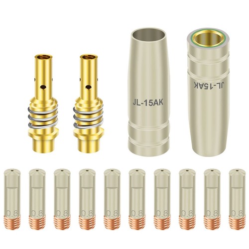 Juego de antorchas de soldadura 14* 15AK MIG MAG difusor de boquilla de punta de contacto M6 de 0,03"" 0,8 mm - Imagen 4 de 17