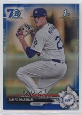 2017 Bowman Draft Chrome Blue Refractor 70th Anniversary /200 James Marinan c4q