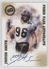 2001 Press Pass SE Justin Smith Auto 7v7