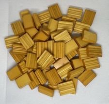 Lot of 62 Bakelite Butterscotch Ridged Flat Backs Tested