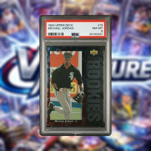 1994 Upper Deck #19 Star Rookies Baseball - Michael Jordan - PSA 8