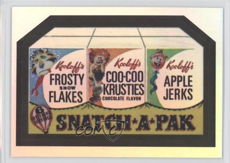 2014 Topps Chrome Wacky Packages Refractor Snatch-A-Pak #85 0c4