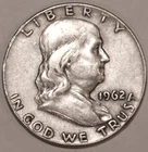 1962-D Franklin Half Dollar - Very Fine - #3677EB