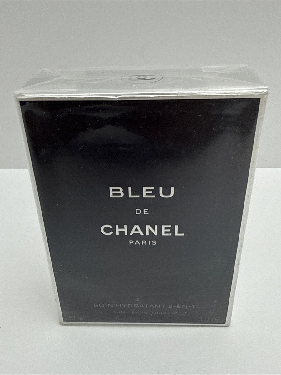 BLEU de CHANEL 3-IN-1 MOISTURIZER for Men 3.0oz / 90ml IN BOX for