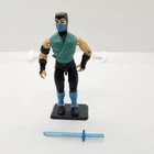 Vintage 1991 Hasbro GI Joe Mortal Kombat SUB ZERO 3.75” Action Figure Blue