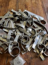 Vintage Chrome Steel Watch Strap Watchmaking Watch Band Lot