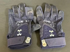 Brandon Winokur Twins Signed 2025 Game Used Batting Gloves Beckett Witness /