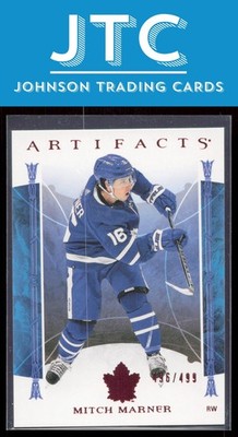 2022-23 UD Artifacts Mitch Marner Ruby #33 Toronto Maple Leafs #496/499