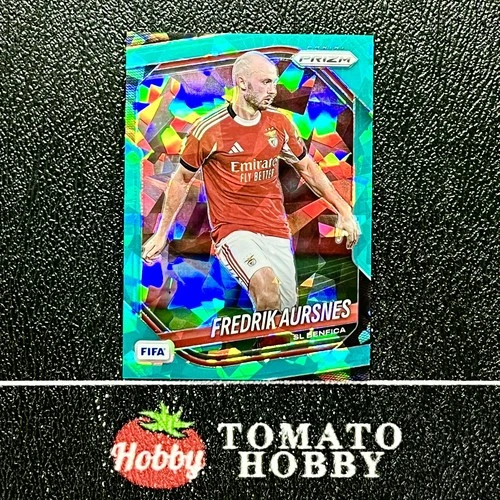 FREDRIK AURSNES /99 TEAL ICE REFRACTOR PANINI PRIZM FIFA 2025-26 SL BENFICA