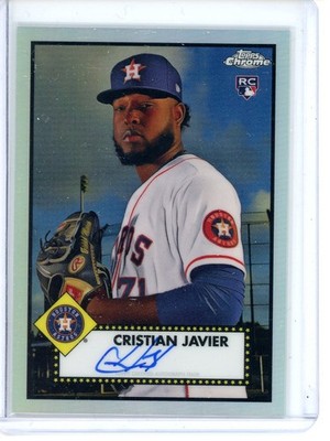 Cristian Javier Rookie Auto Refractor /199 2021 Topps Chrome Platinum #PA-CJ