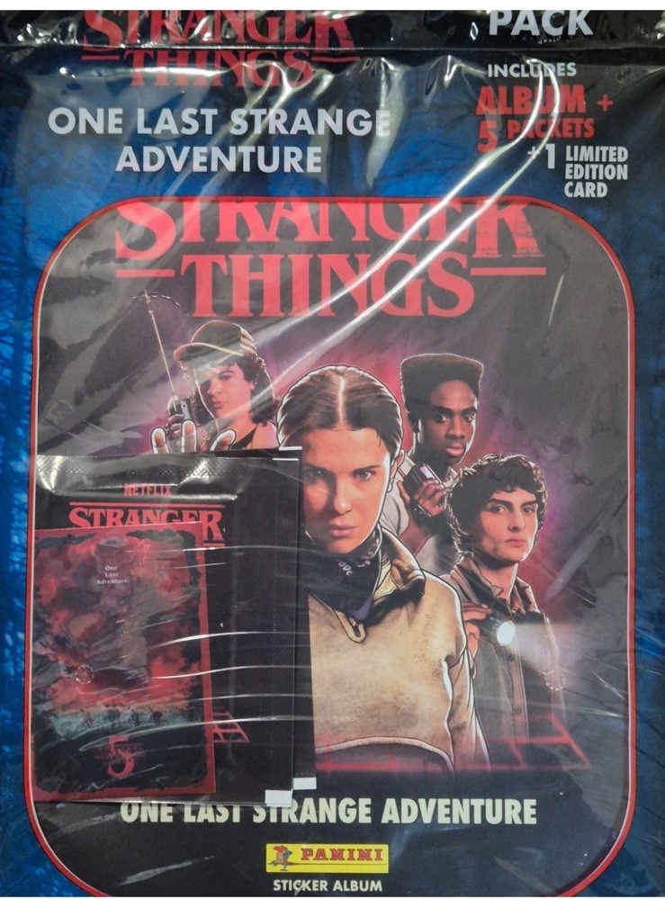 Panini Stranger Things One Last Strange Adventure Stickers Starter pack inc L.E