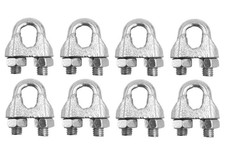 10 x DRAHTSEIL KABEL BEFESTIGUNG BEFESTIGUNGEN GRIFF GRIFFE U BOLZEN CLIP CLIPS KLEMME M3