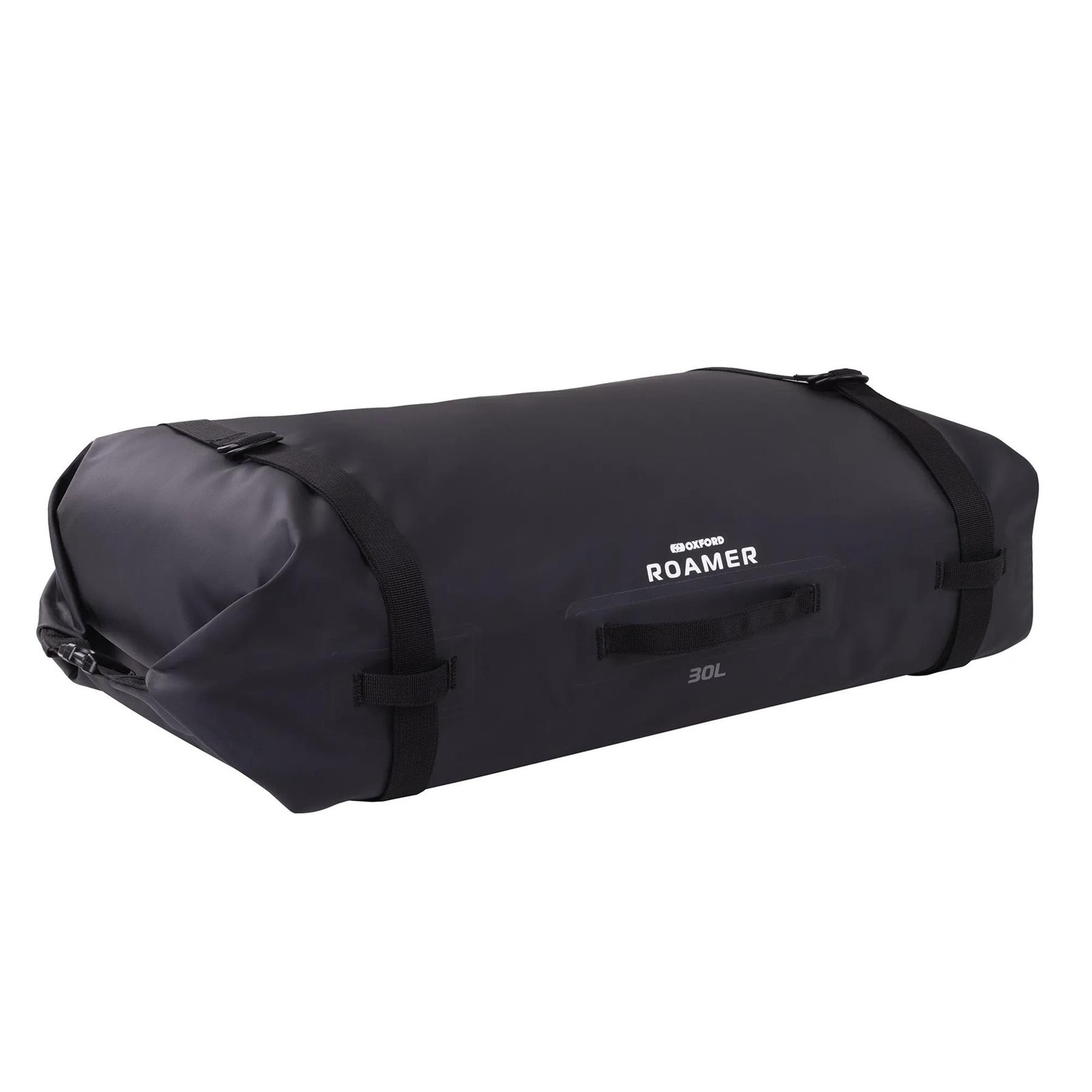 Oxford Roamer Motorcycle Roll Bag Motorbike Soft Waterproof Luggage Black 30L