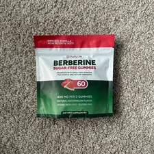 NEW Purify Life Sugar Free Berberine Gummies Watermelon Flavor 60 Ct Exp 7/20277