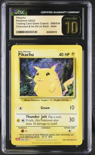 Pikachu Classic Collection Holo 008/034 [CLC] - CGC Pristine 10