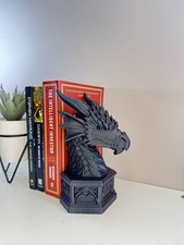 Gothic Dragon Bookend Galaxy Black Edition Display Ornament / Figure.