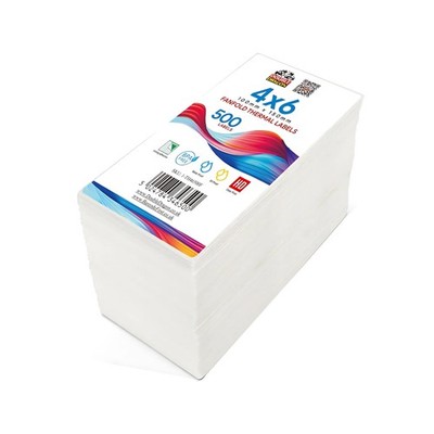 Double Dragon 500 Fanfold-Etiketten 100x150mm kompatibel mit Zebra &