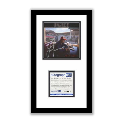 Lukas Nelson Autograph Signed Framed CD American Romance Willie Nelson Son ACOA