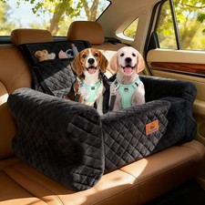 Dog Car Seat for Medium/Large Dogs up to 60LBS Memory Foam Dog Booster Seat