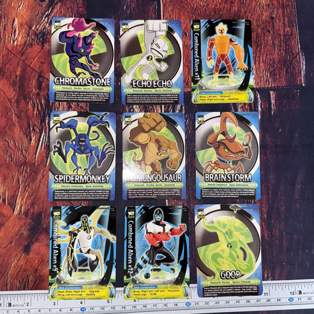 Ben 10 Alien Force Trading Cards Lot Chromastone Echo Echo
