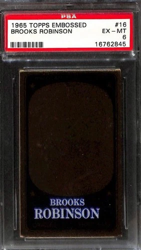 1965 Topps Embossed #16 BROOKS ROBINSON PSA 6 EX-MT 16762845