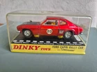 VINTAGE DINKY TOYS 213 FORD CAPRI MK1 RALLY CAR IN ORIGINAL BOX 1970