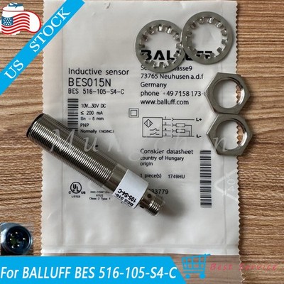 For  BALLUFF BES 516-105-S4-C 10-30VDC 200mA Inductive Proximity Switch Sensor