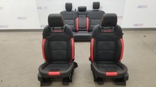 25 Ford Ranger Raptor Seat Interior Set Front And Rear Black And Red Leather