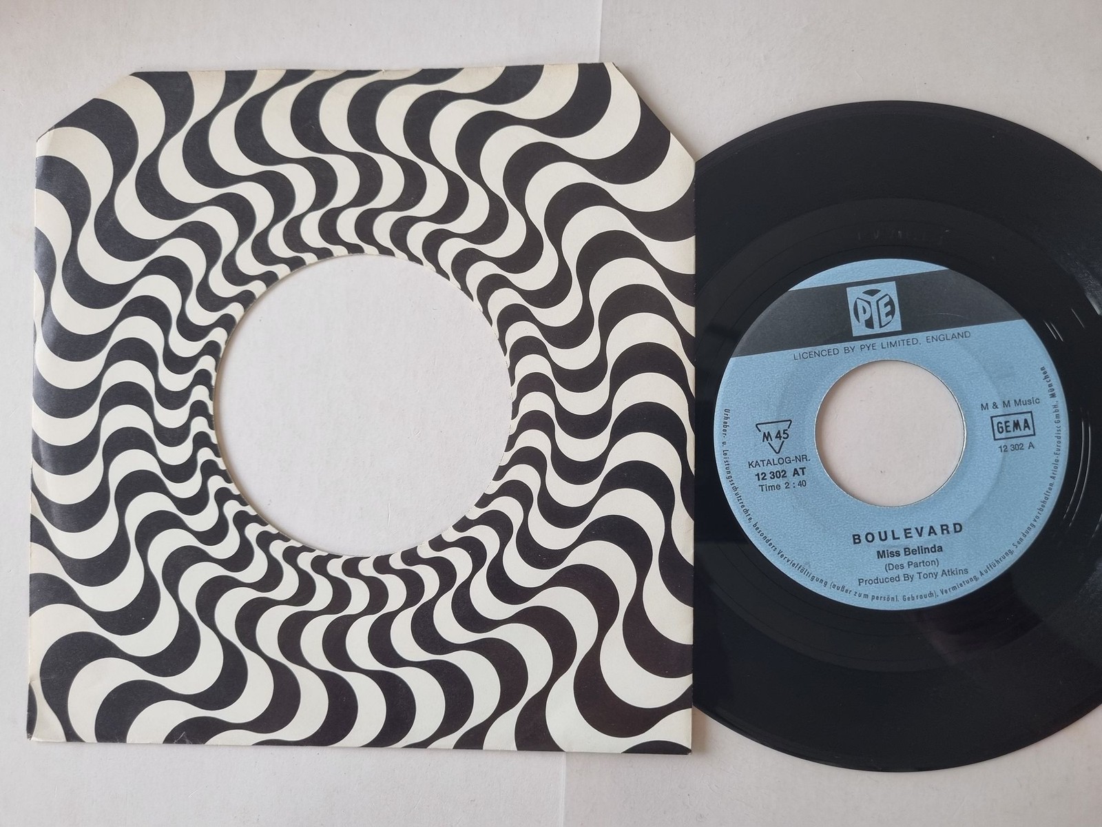 Boulevard - Miss Belinda 7'' Vinyl Germany