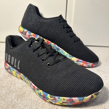 NOBULL Trainers Black Knit Confetti Sole Gym Training Shoes UK 9.5 EU 44.5