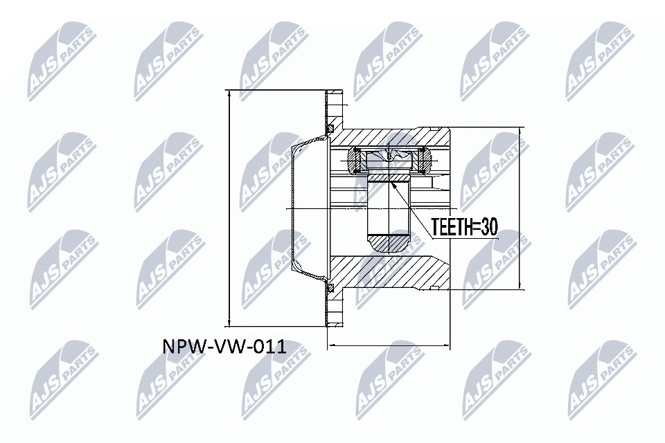 Nty Inner Cv Joint For Seat Cordoba Ibiza Diesel Skoda Fabia Diesel - Image 5